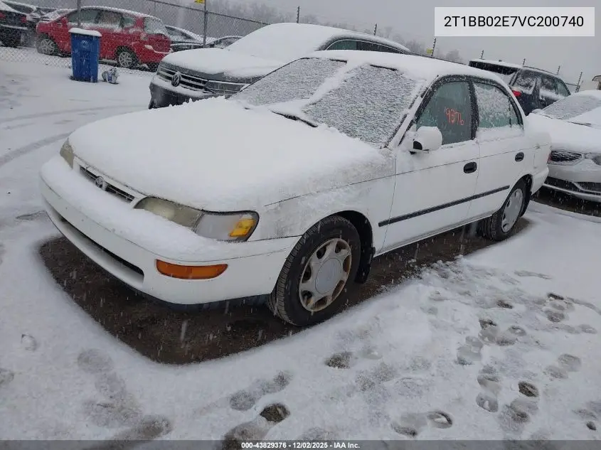 2T1BB02E7VC200740 1997 Toyota Corolla Dx
