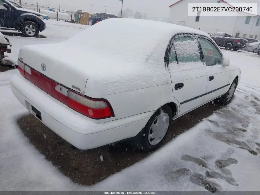 2T1BB02E7VC200740 1997 Toyota Corolla Dx