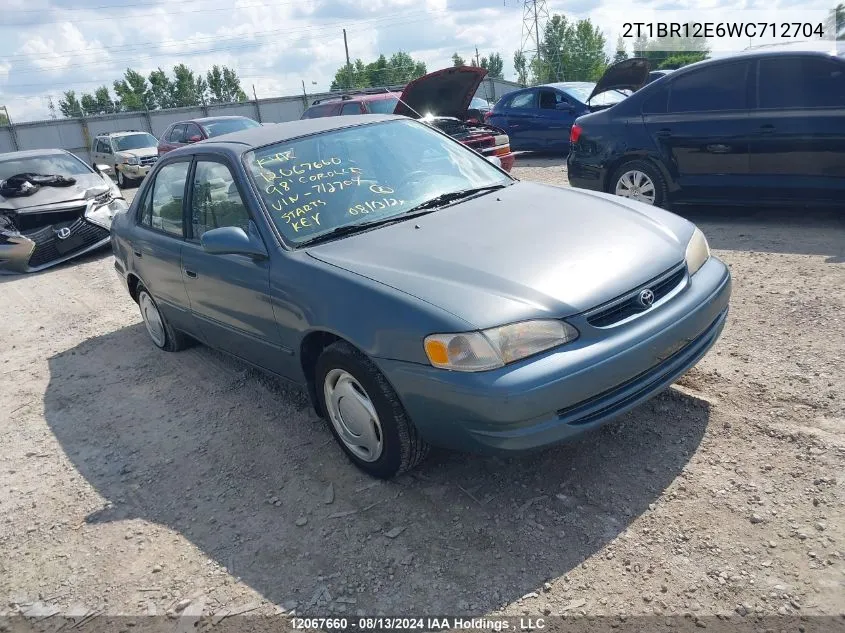 1998 Toyota Corolla Ve/Ce/Le VIN: 2T1BR12E6WC712704 Lot: 12067660