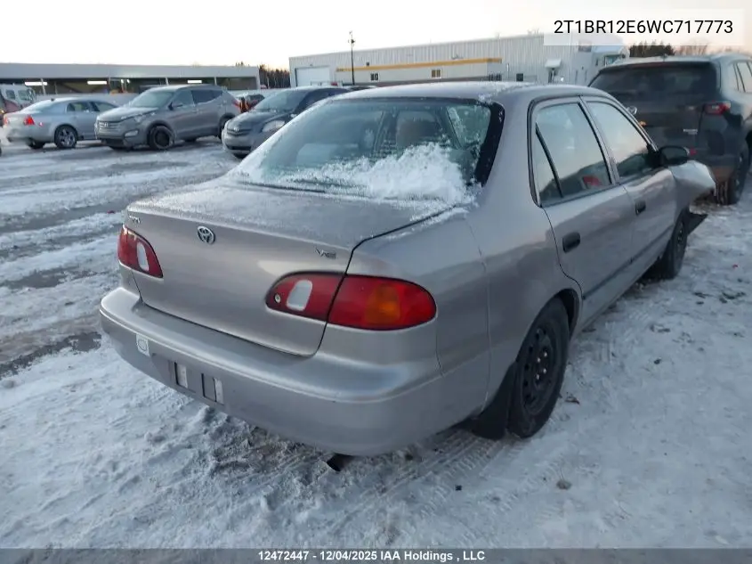 2T1BR12E6WC717773 1998 Toyota Corolla