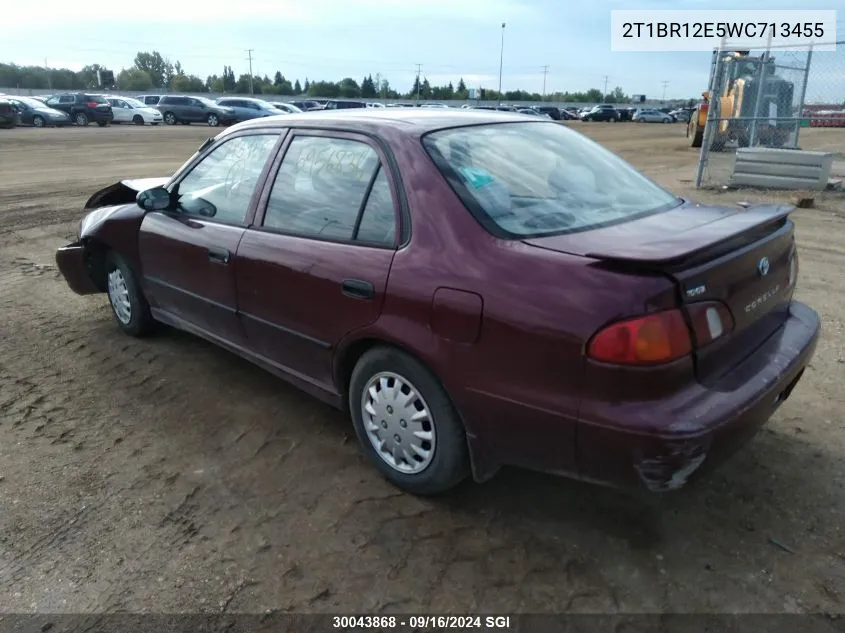 1998 Toyota Corolla Ve/Ce/Le VIN: 2T1BR12E5WC713455 Lot: 30043868