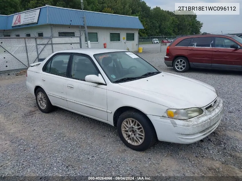 1998 Toyota Corolla Le VIN: 2T1BR18E1WC096112 Lot: 40264866