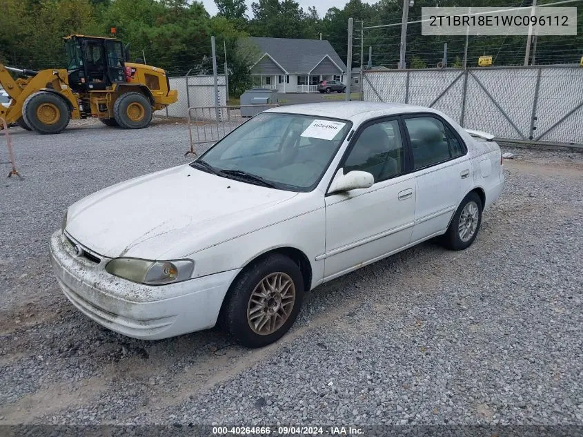 1998 Toyota Corolla Le VIN: 2T1BR18E1WC096112 Lot: 40264866