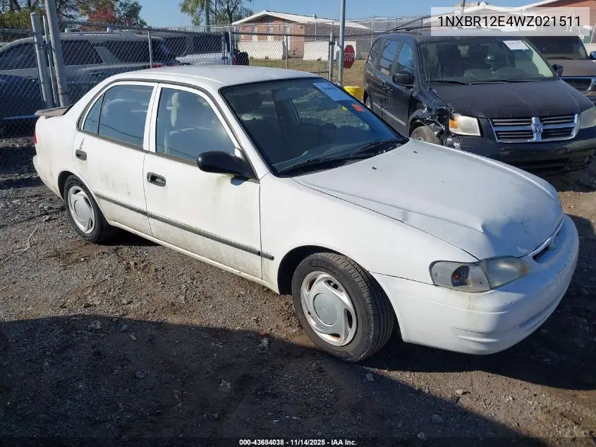 1NXBR12E4WZ021511 1998 Toyota Corolla Ce