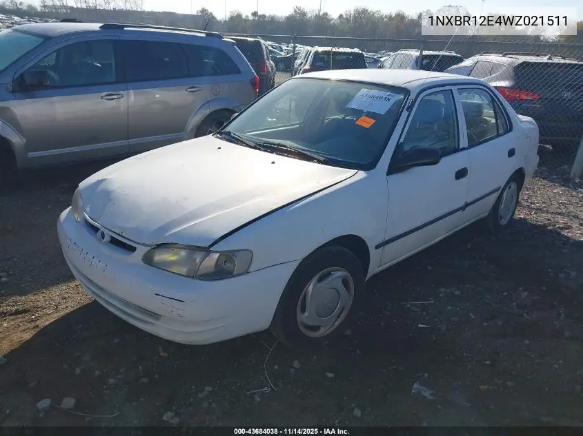 1NXBR12E4WZ021511 1998 Toyota Corolla Ce
