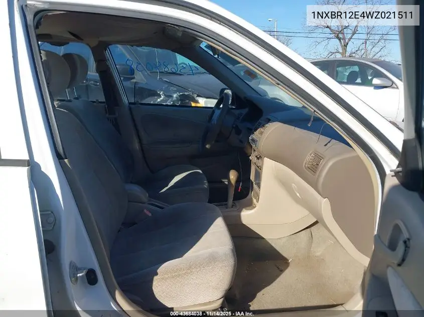 1NXBR12E4WZ021511 1998 Toyota Corolla Ce