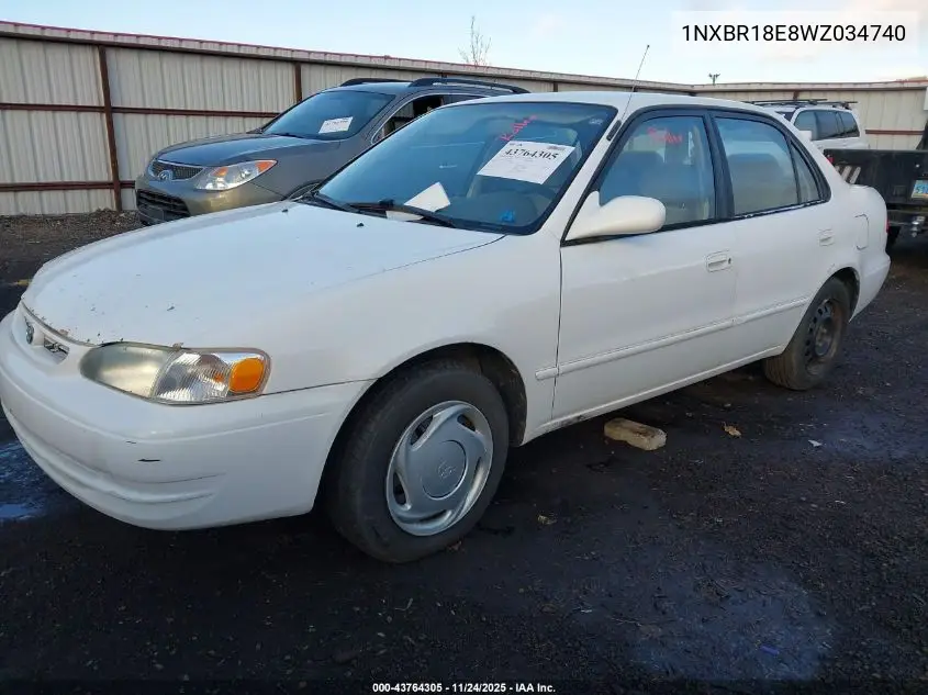 1NXBR18E8WZ034740 1998 Toyota Corolla Le