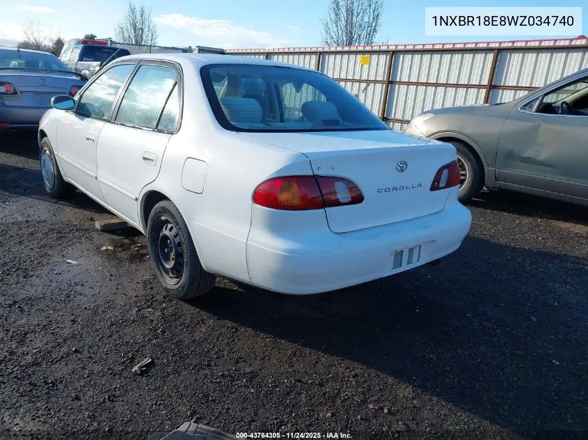 1NXBR18E8WZ034740 1998 Toyota Corolla Le
