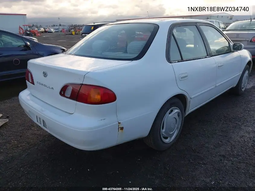 1NXBR18E8WZ034740 1998 Toyota Corolla Le