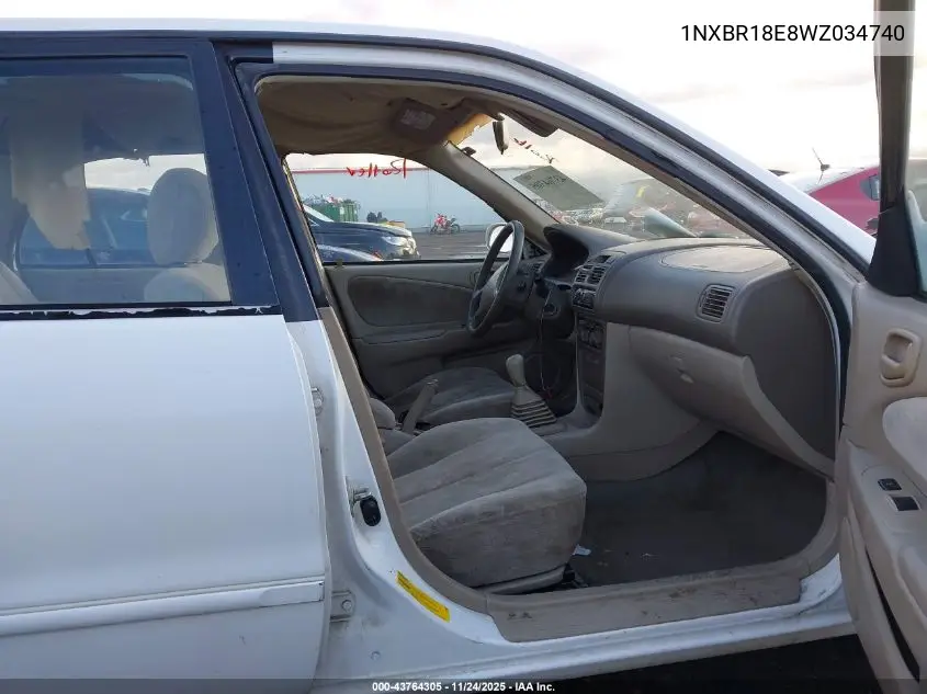 1NXBR18E8WZ034740 1998 Toyota Corolla Le