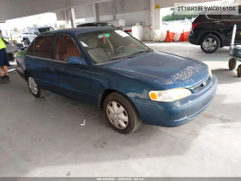 2T1BR18E9WC016104 1998 Toyota Corolla Le
