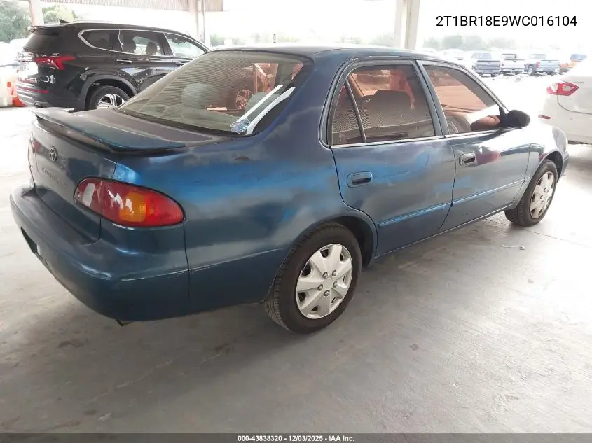 2T1BR18E9WC016104 1998 Toyota Corolla Le