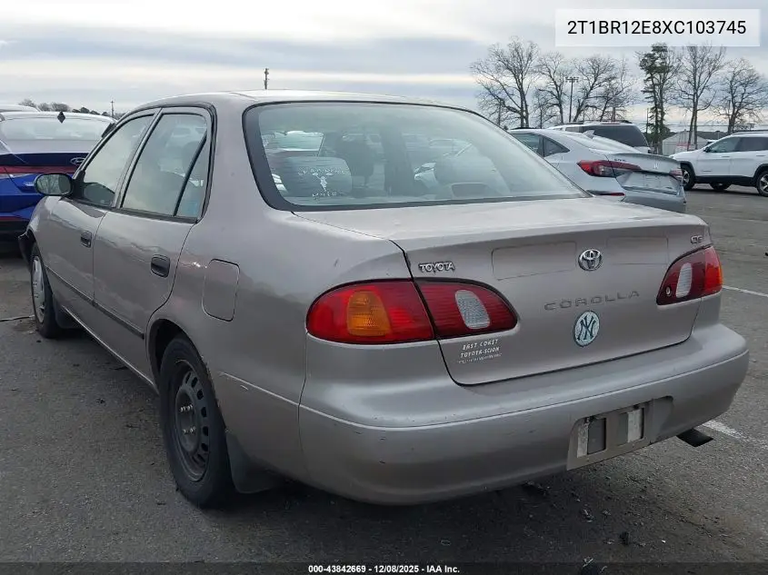 2T1BR12E8XC103745 1999 Toyota Corolla Ce