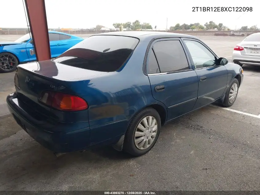 2T1BR12E8XC122098 1999 Toyota Corolla Ce