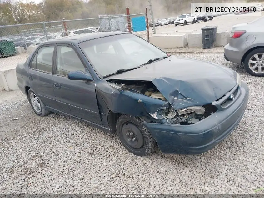 2T1BR12E0YC365440 2000 Toyota Corolla Le