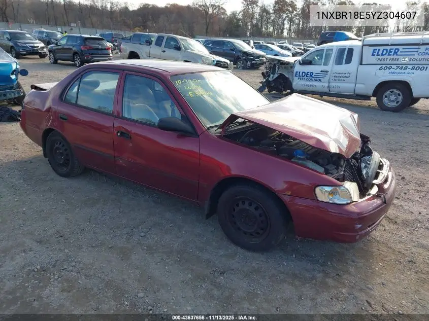 1NXBR18E5YZ304607 2000 Toyota Corolla Ce