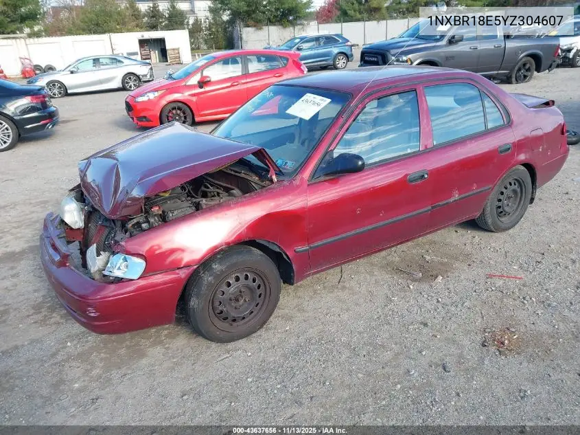 1NXBR18E5YZ304607 2000 Toyota Corolla Ce