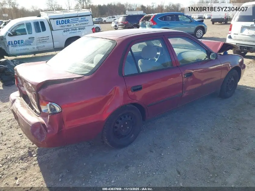 1NXBR18E5YZ304607 2000 Toyota Corolla Ce