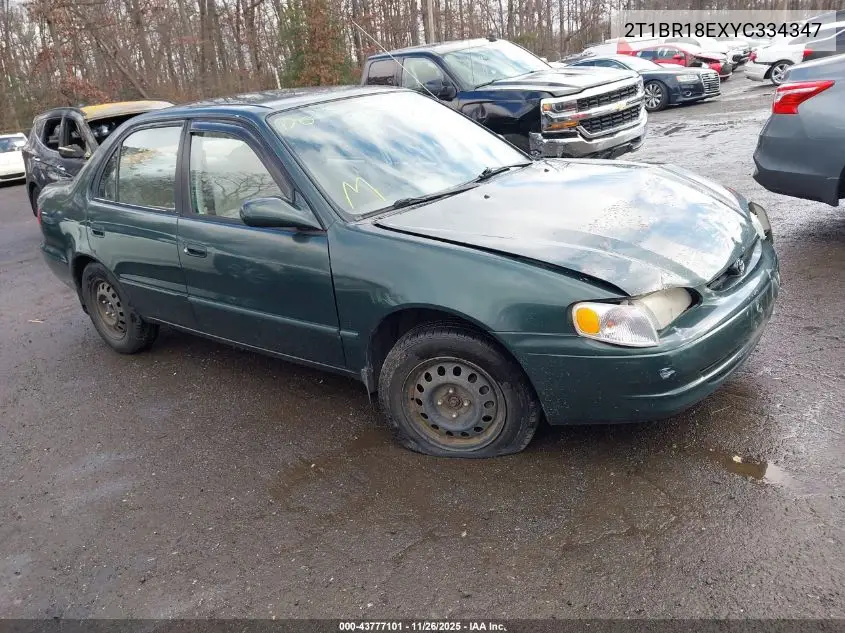 2T1BR18EXYC334347 2000 Toyota Corolla Le