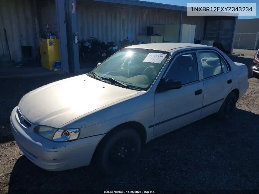 1NXBR12EXYZ343234 2000 Toyota Corolla Ce
