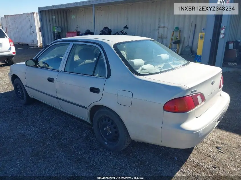 1NXBR12EXYZ343234 2000 Toyota Corolla Ce