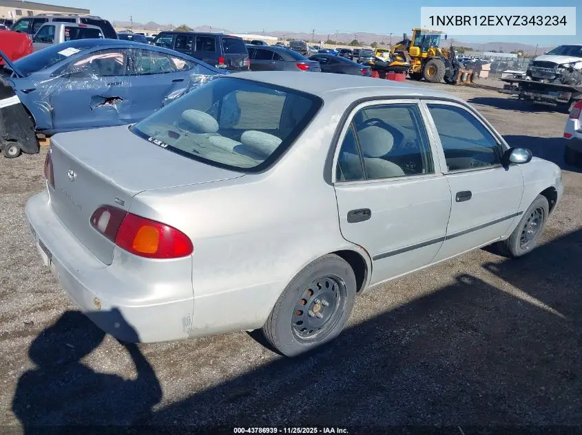 1NXBR12EXYZ343234 2000 Toyota Corolla Ce
