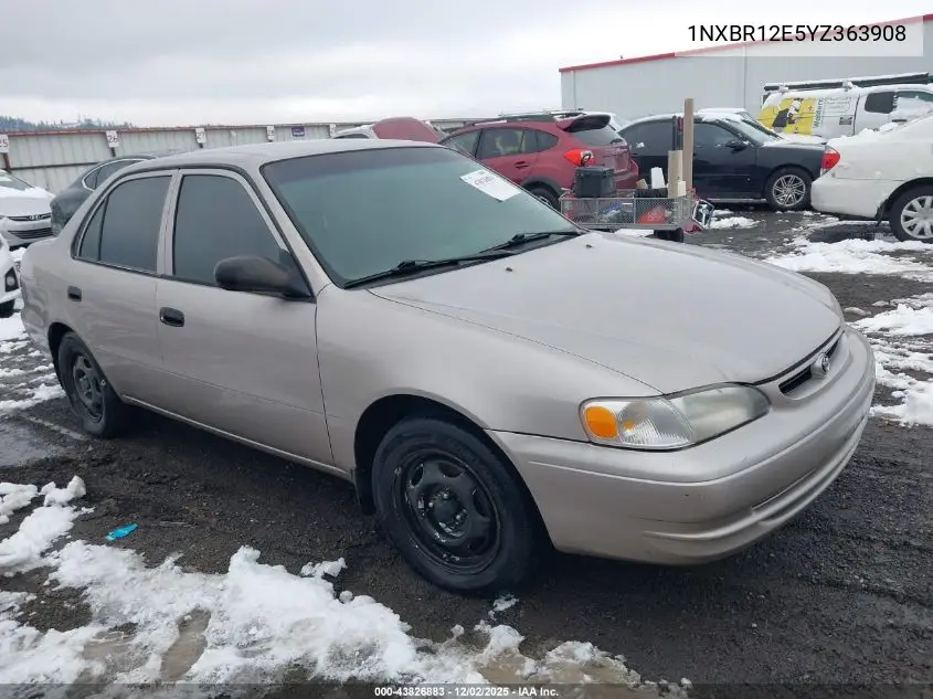 1NXBR12E5YZ363908 2000 Toyota Corolla Ve