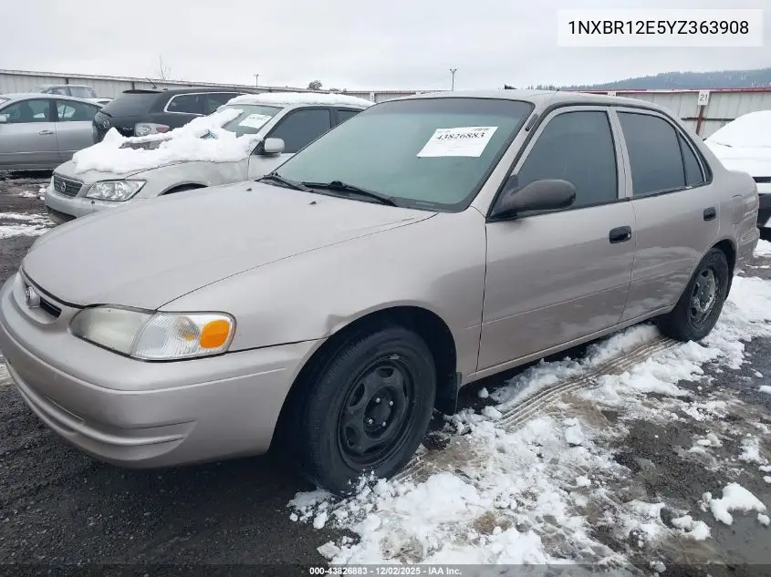 1NXBR12E5YZ363908 2000 Toyota Corolla Ve