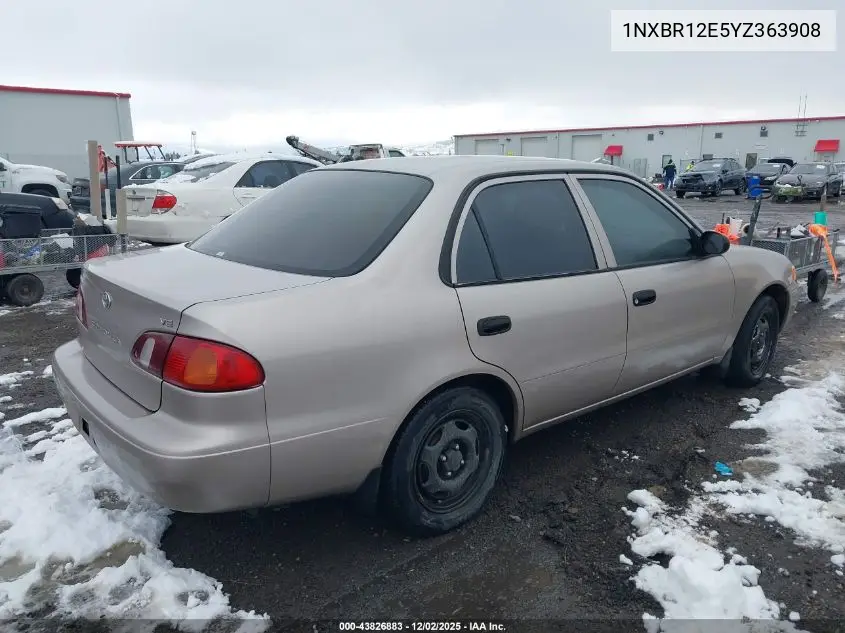 1NXBR12E5YZ363908 2000 Toyota Corolla Ve
