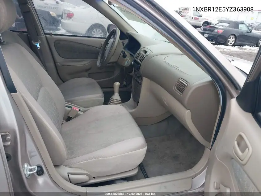 1NXBR12E5YZ363908 2000 Toyota Corolla Ve