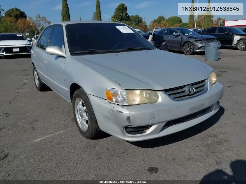 1NXBR12E91Z538845 2001 Toyota Corolla Le