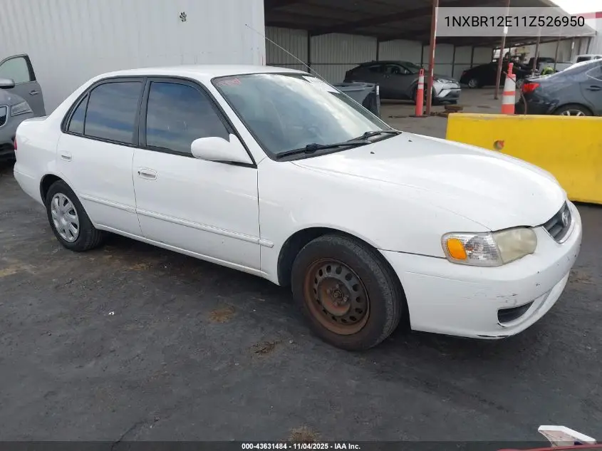 1NXBR12E11Z526950 2001 Toyota Corolla Le