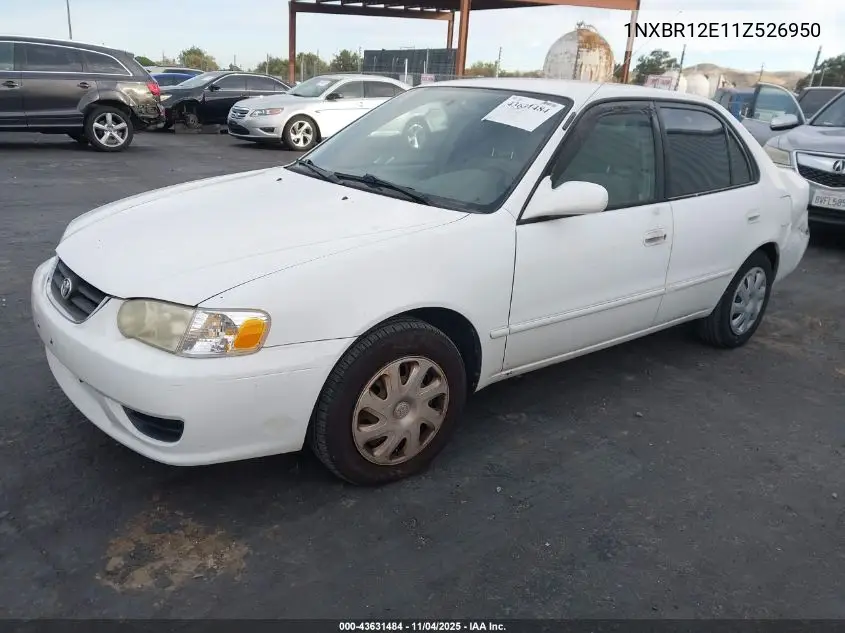 1NXBR12E11Z526950 2001 Toyota Corolla Le