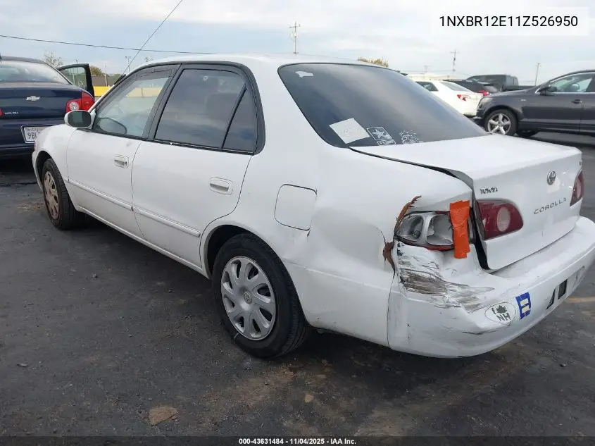 1NXBR12E11Z526950 2001 Toyota Corolla Le