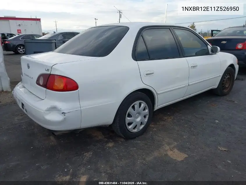 1NXBR12E11Z526950 2001 Toyota Corolla Le