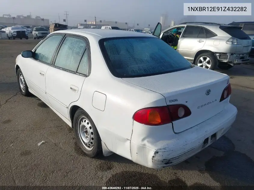1NXBR12E91Z432282 2001 Toyota Corolla S