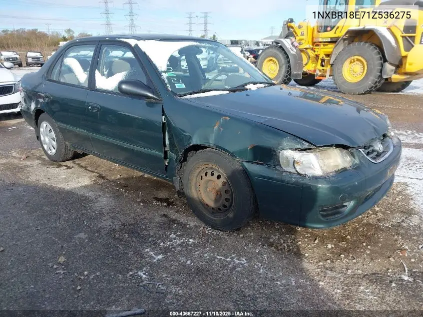 1NXBR18E71Z536275 2001 Toyota Corolla Le
