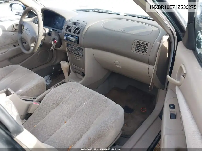 1NXBR18E71Z536275 2001 Toyota Corolla Le