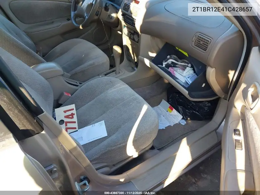 2T1BR12E41C428657 2001 Toyota Corolla Le