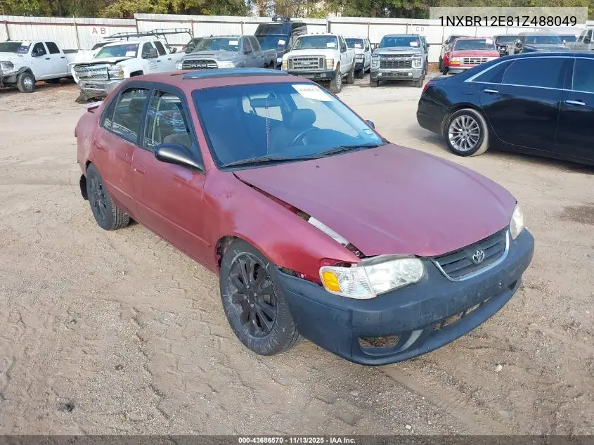 1NXBR12E81Z488049 2001 Toyota Corolla S