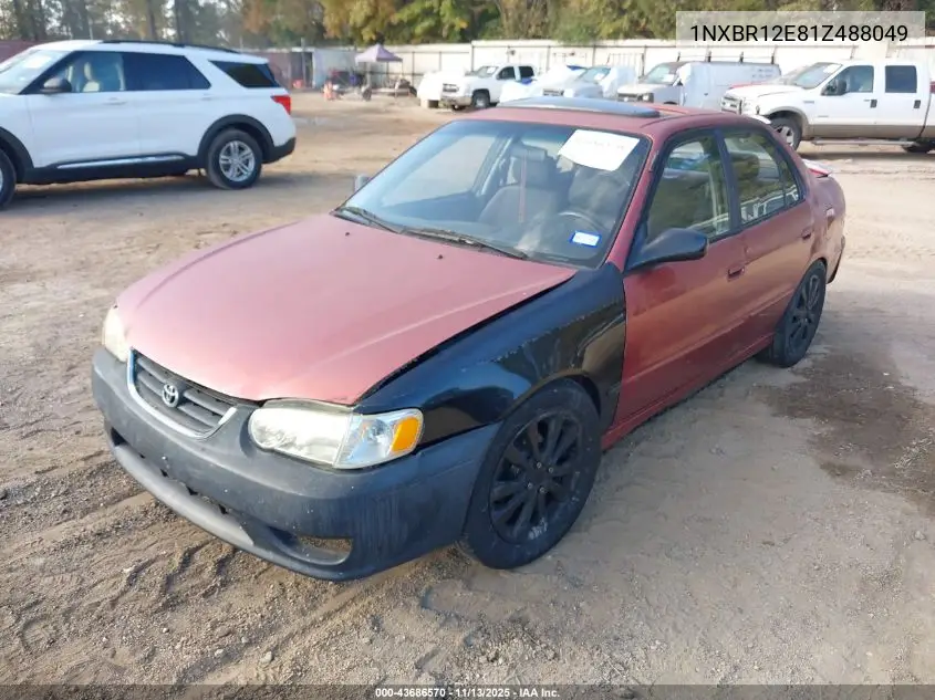 1NXBR12E81Z488049 2001 Toyota Corolla S