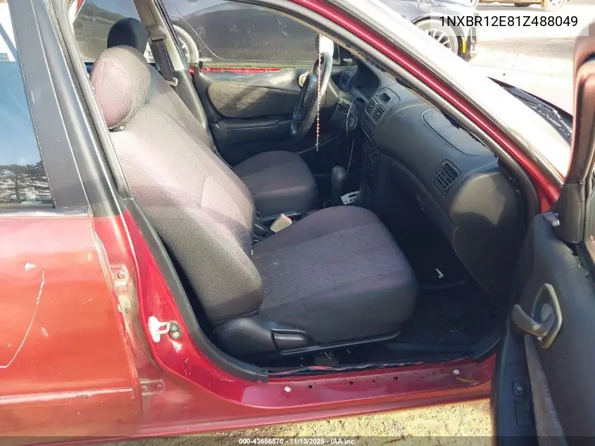 1NXBR12E81Z488049 2001 Toyota Corolla S