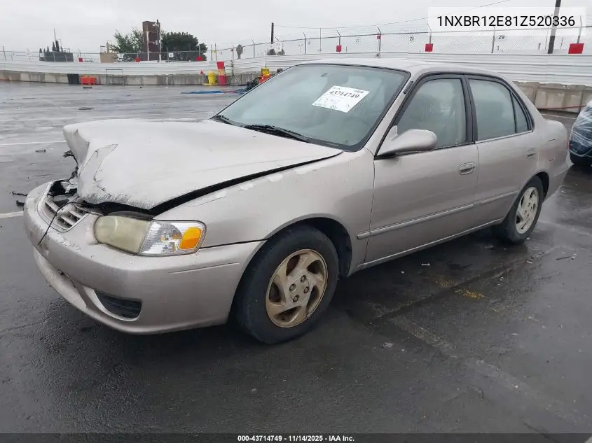 1NXBR12E81Z520336 2001 Toyota Corolla Le