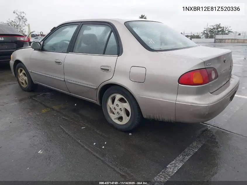 1NXBR12E81Z520336 2001 Toyota Corolla Le