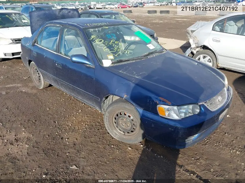 2T1BR12E21C407192 2001 Toyota Corolla Le