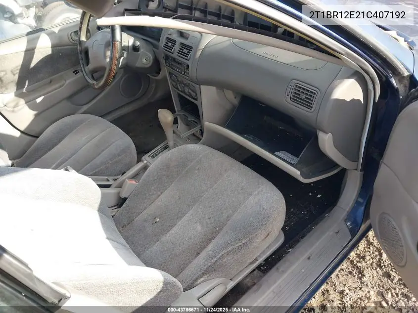 2T1BR12E21C407192 2001 Toyota Corolla Le