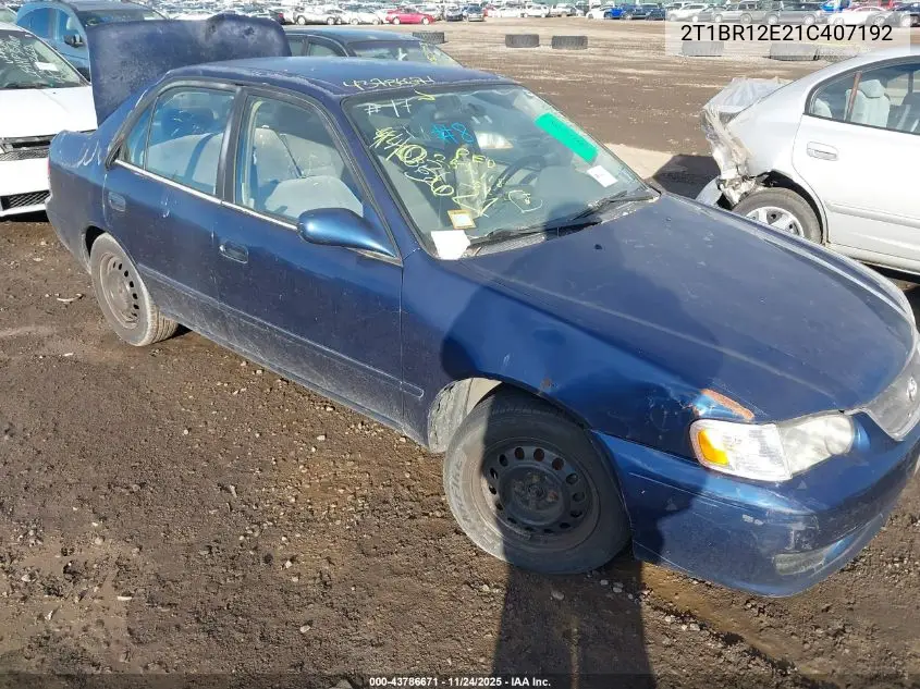 2T1BR12E21C407192 2001 Toyota Corolla Le