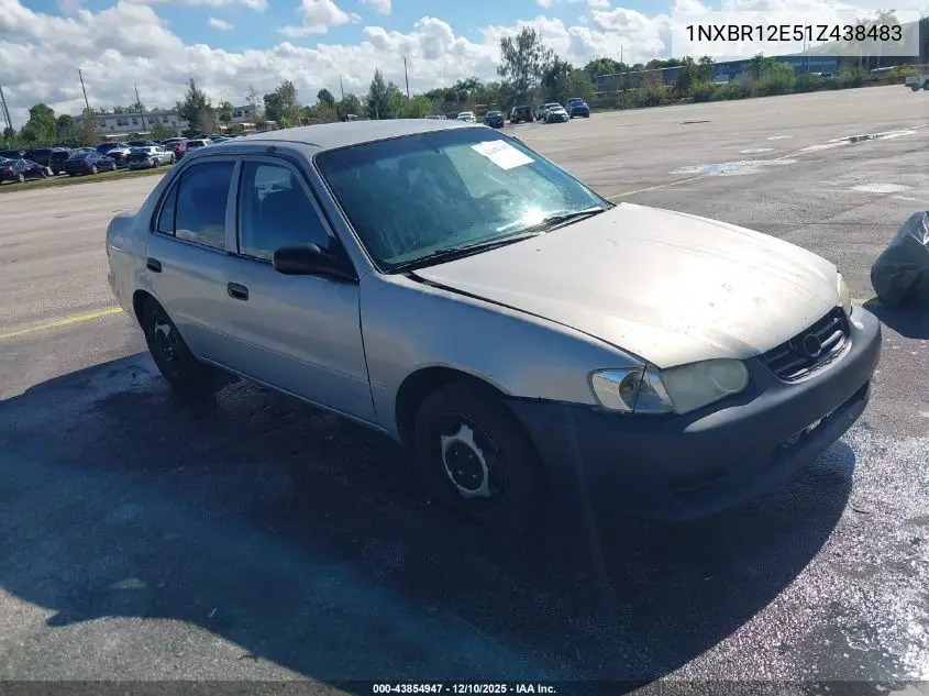 1NXBR12E51Z438483 2001 Toyota Corolla Ce