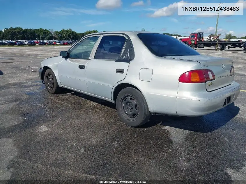 1NXBR12E51Z438483 2001 Toyota Corolla Ce