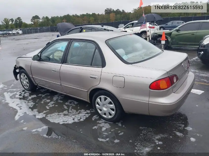 1NXBR12E82Z615593 2002 Toyota Corolla Le